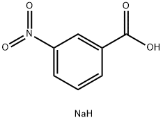 3-ニトロ安息香酸ナトリウム塩 化学構造式