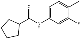 Cyclopentanecarboxamide, N-(3-fluoro-4-methylphenyl)- (9CI),827013-74-1,结构式
