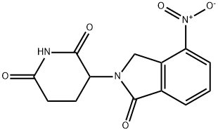 3-(4-硝基-1-氧代-1,3-二氢异吲哚-2-基)哌啶-2,6-二酮,827026-45-9,结构式