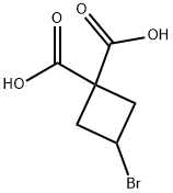 1,1-Cyclobutanedicarboxylic acid, 3-broMo- Struktur