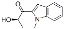 1-Propanone,2-hydroxy-1-(1-methyl-1H-indol-2-yl)-,(2R)-(9CI) 化学構造式