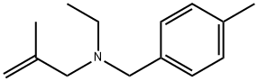 Benzenemethanamine, N-ethyl-4-methyl-N-(2-methyl-2-propenyl)- (9CI) Struktur