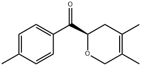 Methanone, [(2R)-3,6-dihydro-4,5-dimethyl-2H-pyran-2-yl](4-methylphenyl)- (9CI) Structure