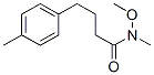 Benzenebutanamide, N-methoxy-N,4-dimethyl- (9CI)|