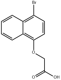 2-((4-溴萘-1-基)氧基)乙酸,82746-69-8,结构式