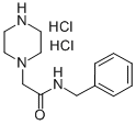 N-苄基-2-哌嗪基-1-YL-乙酰胺盐酸盐 结构式