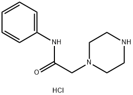 PIPERAZINE ACETIC ACID ANILIDE DIHYDROCHLORIDE, 827614-60-8, 结构式