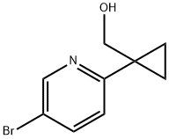 (1-(5-broMopyridin-2-yl)cyclopropyl)Methanol 结构式
