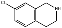 7-クロロ-1,2,3,4-テトラヒドロイソキノリン 化学構造式
