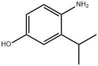 4-アミノ-3-(1-メチルエチル)フェノール 化学構造式