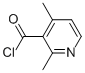 3-Pyridinecarbonyl chloride, 2,4-dimethyl- (9CI),82776-24-7,结构式