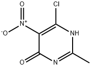 6-氯-2-甲基-5-硝基嘧啶-4(3H)-酮,82779-50-8,结构式