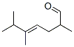 2,5,6-トリメチル-4-ヘプテナール 化学構造式