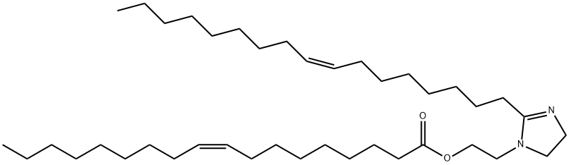 (Z)-9-烯-十八酸2-[2-(8-十七烯基)-4,5-二氢-1H-1-咪唑基]乙基酯, 82799-41-5, 结构式