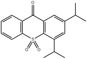 2,4-bis(isopropyl)thioxanthen-9-one 10,10-dioxide,82799-43-7,结构式