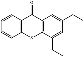 2,4-Diethyl-9H-thioxanthen-9-one Struktur