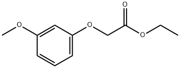 (3-METHOXYPHENOXY) ACETIC ACID ETHYL ESTER 化学構造式