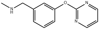 Benzenemethanamine, N-methyl-3-(2-pyrimidinyloxy)- Structure