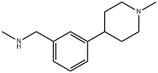 Benzenemethanamine, N-methyl-3-(1-methyl-4-piperidinyl)- (9CI) Structure