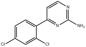 [4-(2,4-二氯苯基)嘧啶-2-基]胺, 828273-03-6, 结构式