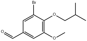 3-溴-4-异丁氧基-5-甲氧基苯甲醛,828298-75-5,结构式