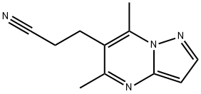 Pyrazolo[1,5-a]pyrimidine-6-propanenitrile, 5,7-dimethyl- (9CI),828299-06-5,结构式