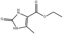 5-メチル-2-オキソ-2,3-ジヒドロ-1H-イミダゾール-4-カルボン酸エチル 化学構造式