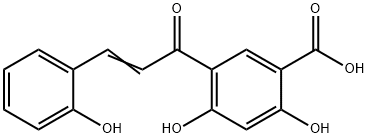 2,4-Dihydroxy-5-(3-(2-hydroxyphenyl)-1-oxo-2-propenyl)benzoic acid|