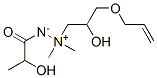 1-[2-Hydroxy-3-(2-propenyloxy)propyl]-2-(2-hydroxypropionyl)-1,1-dimethylhydrazinium-2-ide,82850-38-2,结构式
