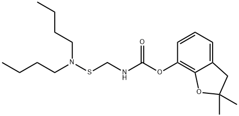 82875-54-5 2,3-Dihydro-2,2-dimethylbenzofuran-7-yl=N-[[(dibutylamino)thio]methyl]carbamate