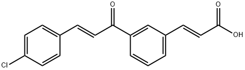 2-Propenoic acid, 3-(3-(3-(4-chlorophenyl)-1-oxo-2-propenyl)phenyl)-,  (E,E)-,82885-69-6,结构式