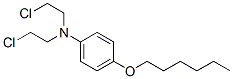 N,N-Bis(2-chloroethyl)-p-hexyloxyaniline Struktur