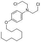 Benzenamine, N,N-bis(2-chloroethyl)-4-(decyloxy)- Struktur