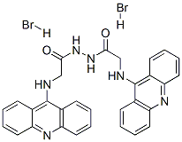 Glycine, N-9-acridinyl-, 2-((9-acridinylamino)acetyl)hydrazide, dihydr obromide 结构式