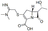 (5R,6S)-6-[(R)-1-Hydroxyethyl]-3-[[2-(dimethylamino)-2-iminoethyl]thio]-7-oxo-1-azabicyclo[3.2.0]hept-2-ene-2-carboxylic acid Structure