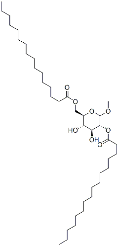 D-glucopyranoside methyl 2,6-dipalmitate Structure