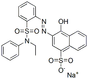 3-[[2-[(N-Ethyl-N-phenylamino)sulfonyl]phenyl]azo]-4-hydroxy-1-naphthalenesulfonic acid sodium salt|酸性橙 159