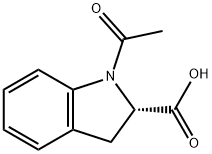 (2S)-1-乙酰基-2,3-二氢-1H-吲哚-2-羧酸,82950-72-9,结构式