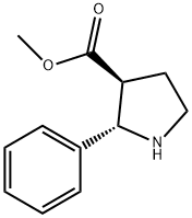 3-Pyrrolidinecarboxylic acid, 2-phenyl-, Methyl ester, trans-|82959-88-4