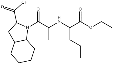 1-[2-[[1-(ethoxycarbonyl)butyl]amino]propionyl]octahydro-1H-indole-2-carboxylic acid 结构式