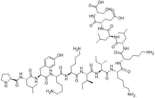 血小板因子-4 (ヒト, 58-70) 化学構造式