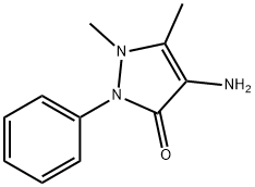 4-氨基安替比林,83-07-8,结构式