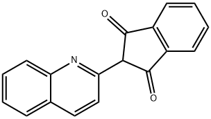2-(2-quinolyl)-1H-indene-1,3(2H)-dione Struktur