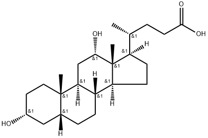 去氧胆酸,83-44-3,结构式