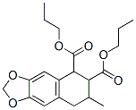 dipropyl 6,7-methylenedioxy-1,2,3,4-tetrahydro-3-methylnaphthalene-1,2-dicarboxylate,83-59-0,结构式