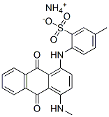 ammonium 4-[[9,10-dihydro-4-(methylamino)-9,10-dioxoanthryl]amino]toluene-3-sulphonate|