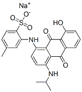 sodium 3-[[9,10-dihydro-8-hydroxy-4-(isopropylamino)-9,10-dioxo-1-anthryl]amino]toluene-4-sulphonate|