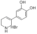 1,2-Benzenediol, 4-(1,2,5,6-tetrahydro-3-pyridinyl)-, hydrobromide 化学構造式