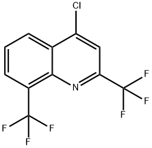4-クロロ-2,8-ビス(トリフルオロメチル)キノリン 化学構造式