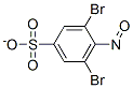 3,5-ジブロモ-4-ニトロソベンゼンスルホン酸 化学構造式